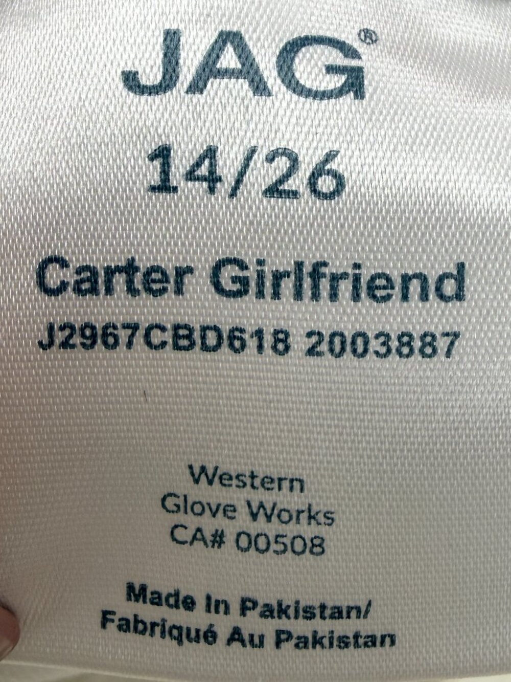 JAG | Women's | Carter Girlfriend Midrise Jeans | White | Size 14 - Picture 9 of 10